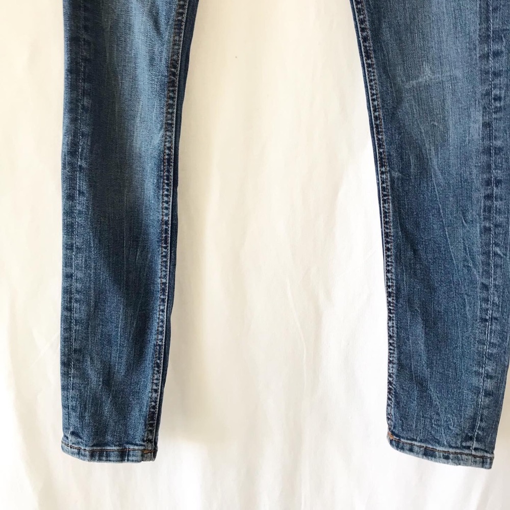 Zara distressed medium wash skinny jeans  Size 2 - Picture 5 of 9